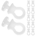 thumbnail image 1 of CTIRCHIU 100Pcs White Plastic S Hooks for Sliding Track Space Saving Kitchen Storage and Hanging Utensils, 1 of 8