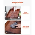 thumbnail image 3 of KFFKFF Acacia Wood Tray, Tray Board with Convenient Handles, Rustic Decorative Serving Platters, Perfect for Bedside Breakfast, Midday Meals, Kitchen Use, Living Room, Ottoman, Coffee Table, 3 of 9