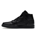 thumbnail image 2 of Jordan Men's 1 Mid Triple Black Basketball Shoes, from StockX, 2 of 5