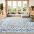 thumbnail image 4 of SAFAVIEH Brentwood Pompeii Geometric Area Rug, Gray/Blue, 5'3" x 7'6", 4 of 13