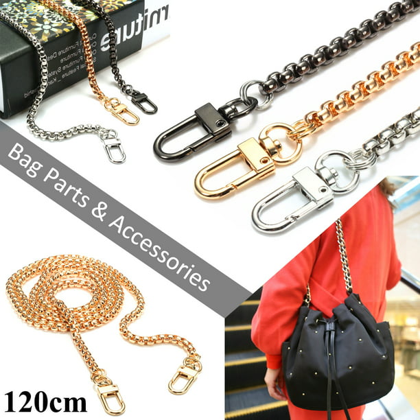 Grtsunsea 47 inch Metal Chain Strap Shoulder Crossbody Bag Handbag ...