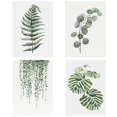 thumbnail image 3 of Sin marco, plantas verdes simples, hojas, pintura al óleo decorativa, imagen, dibujo, póster, decoración de la pared de la habitación Jumpingount JJ16766-09, 3 of 6