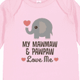 thumbnail image 4 of Inktastic Mawmaw and Pawpaw Love Me Grandson Granddaughter Boys or Girls Long Sleeve Baby Bodysuit, 4 of 5