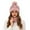 Pink, variant on Fgnfyis Winter Glitter Hat with Ear for Cold Weather Warm Thickened Cap Hats for Women Light Gray
