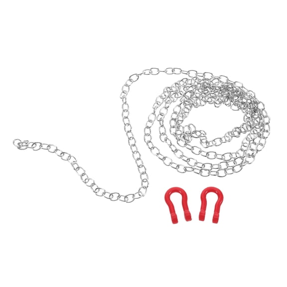 Tineasur Multi Color Rc Trailer Tow Hook with Safety Chain for Crawler Vehicles