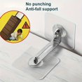 LEEYNEER Adhesive Furniture Wall Anchor No Drilling Anti Tip Furniture
