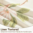 thumbnail image 4 of Pink Floral Printing Kitchen Curtain Valances, Rod Pocket Light Filtering Privacy Linen Look Curtains Window for Living Room Cafe, Rod Pocket Short Drapes for Windows, 52 x 18, 4 of 6