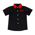 thumbnail image 4 of CPNG Toddler & Kids' Short-Sleeve Button-Down Shirt: Contrast Accent Collar & Pocket, Durable Woven Fabric – Versatile for Events & Daily Wear, 4 of 4