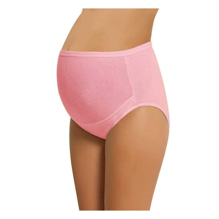 NBB Women's Adjustable Maternity high cut Cotton underwear Brief (PINK,  XXX-Large)