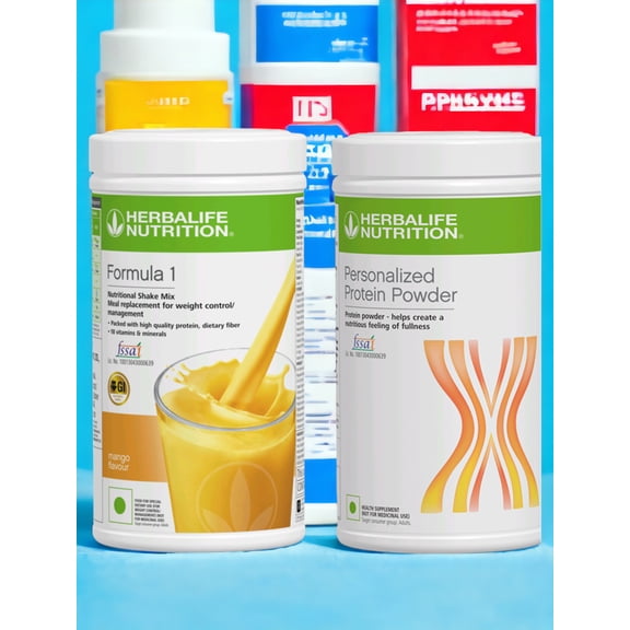 HERBLIFE NUTRITION SHAKE MIX-MANGO AND PROTEIN POWDER-400GM (PACK OF 2)