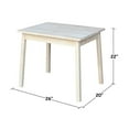 thumbnail image 6 of Rosebery Kids Solid Wood Kids Table with Butcher Block Surface in Natural, 6 of 6