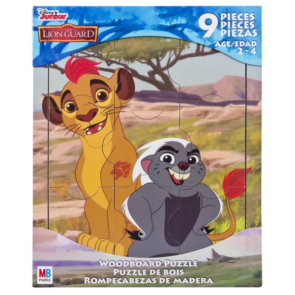 Cardinal Games Disney Junior The Lion Guard 9 Piece Woodboard Puzzle
