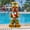 Pool Tiki, variant on 13" Tall Solar Torch Tiki Garden Statue, Resin Large Tiki Decor Figurine with Solar Lights, Hawaiian Tiki Man, Outdoor Patio Yard Lawn Bar Party Beach Pool Pond Decoration, Valentine's Day Gift