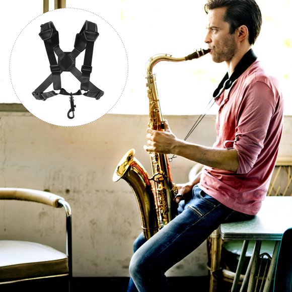 OULII 1Set Baritone Saxophone Harness with Durable Polyester for Beginners