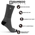 thumbnail image 2 of Calcetines Bamboo Sports Premium Crew Work que absorben la humedad, 2 of 9
