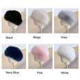 thumbnail image 6 of Russian Hat Faux Fur Hat for Women Winter Fluffy Cold Weather Cap Warm Outdoor Hat, 6 of 6