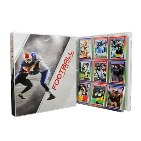 Football Trading Card Collection Album Kit, 10 Pages Included (No