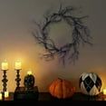 thumbnail image 6 of Halloween Decorations Outdoor, Hwkond Black Decoration Halloween Wreath, Artificial Halloween Front Door Wreath, Indoor Outdoor Home Party Wreath Up to 65% Off, 6 of 6
