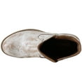 thumbnail image 4 of Diba True Womens Walnut Grove Distressed Round Toe Cowboy  Ankle Boots, 4 of 5