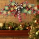 thumbnail image 5 of pstuiky Guirnaldas navideñas para decorar exteriores guirnalda navideña con forma de lágrima adorno decorativo rojo colgante de pared para puerta de entrada e interior., 5 of 7