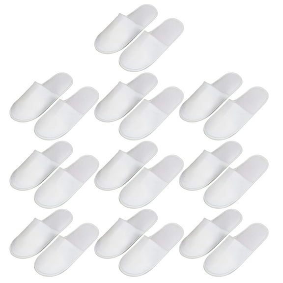 WSTEER 10 Pairs Disposable Indoor Slippers Hotel Supplies Comfortable and Lightweight