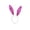 Purple-PP-home supplies, variant on Home Fleece Rabbit Ears Headband Easter Bunny Hair Clip Head Hoop with Flower Decoration (Red/Blue/Purple/Yellow/White) St Patricks Day Decorations