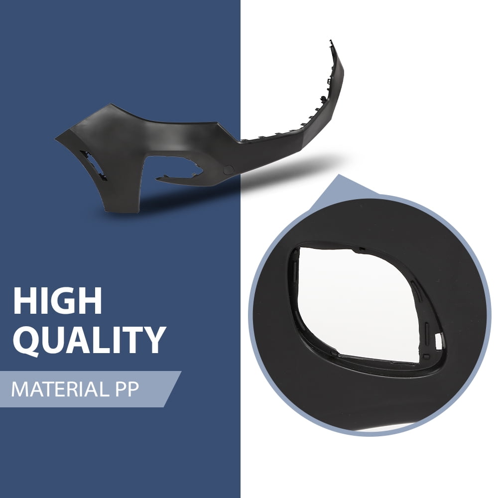 Primed Front Bumper Cover Black Fit For 2022-2023 Chevy Chevrolet Equinox W/o Sensors 84911082