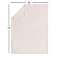 thumbnail image 6 of Modern Moments By Gerber Baby & Toddler Girl Plush Blanket with Satin Trim, Light Pink, 6 of 10