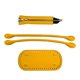 thumbnail image 3 of Parte inferior de bolso de ganchillo de PU, juego de 3, para mochilas, bolsos de hombro, bolso de cubo de ganchillo. Amarillo, 3 of 9
