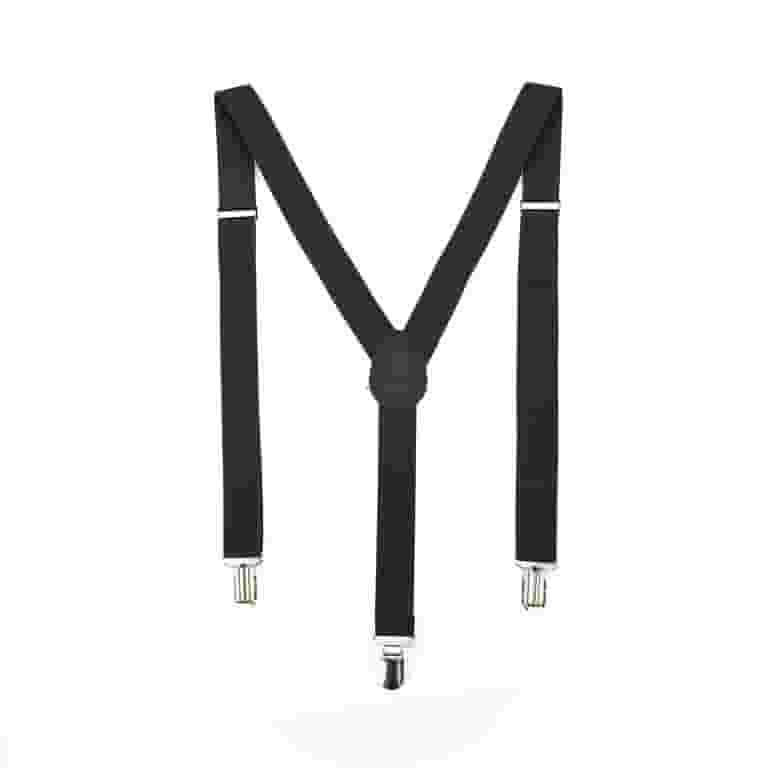 Elasticated Braces Adult Black Elasticated Braces Adult Black