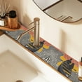 thumbnail image 2 of Yayeee Faucet Mat for Kitchen Sink 30" Diatomite Long Splash Guard Pad, Striped Boat, 2 of 7