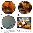 thumbnail image 3 of Designart "Geometric Portrait of a Busy Bee II" Animals Floater Framed Canvas Wall Art, 3 of 7