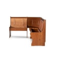 thumbnail image 5 of Linon Varden Farmhouse Corner Dining Breakfast Nook with Storage. Walnut, 5 of 18