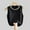 Black, variant on Hrsba White Beaded Knit Tank Top for Women Crewneck Sleeveless Undershirt Blazer Match Soft Lightweight Trendy Summer Casual Layering Camisole