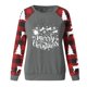 thumbnail image 4 of Pntutb moda mujer estampado cuello redondo pulóver tops manga larga cómoda blusa sudadera Pntutb Pntutb-8517, 4 of 6
