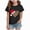 A623-Black, variant on NOLDARES Girl's Short Sleeve T-Shirt Christmas Fall Casual Cute Holiday Graphic Tees Tops,A623-Dark Gray