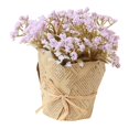 thumbnail image 3 of Ramo de flores artificiales de lavanda y gypsophila en maceta de periódico-01 Púrpura claro, 3 of 8