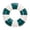 Green, variant on Eqslft 1Pack Stripe Pool Swim Ring,8.2*6.7 Inch Inflatable Pool Floats Water Fun Swimming Pool Float for Beach Lake Summer Holiday Beach Party(21cm,Small Size)