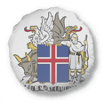thumbnail image 1 of Coussin Rond avec Emblème national iceland eu Décoration Maison, 1 of 3