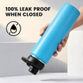 thumbnail image 5 of Hawsaiy 24 oz Insulated Stainless Steel Water Bottle with Handle, Leak-Proof Lid & Wide Mouth, Double Wall Vacuum, BPA Free, Keeps Cold & Hot, Blue, 5 of 9