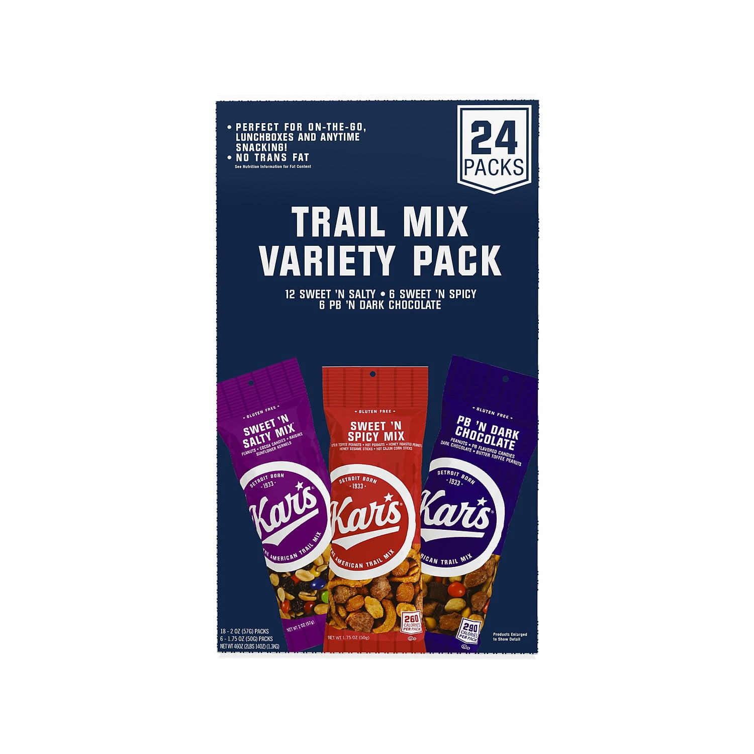 Kar's Fruit Nut Snack Assortment Box, 24 Individual Packs