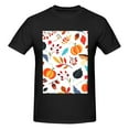 thumbnail image 4 of Bingfone Autumn Pumpkins Fall Leaves Men'S Loose Fit Short-Sleeve Pocket T-Shirt, 4 of 7