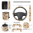 thumbnail image 3 of Jeiento Thanksgiving Turkey Pumpkin Complete Car Seat Cover Set 15PCS, Autumn Wildlife Interior Kit Seat Belt Pads Trash Bin for Farm Truck, 3 of 9