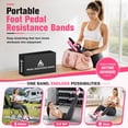 thumbnail image 5 of Hlthair Pedal Resistance Band with Handle Resistance Bands for Working out Burn Belly Fat Fast, 55LB Non-Slip Foot Pedals for Home Gym & Travel Portable Exercise Bands for Women Pink, 5 of 8