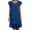 Blue, variant on Youmylove Womens Summer Dresses 2025 Women Chiffon Dress Round Neck Elegant Evening Dresses Short Sleeve Ruffles Casual Mini Dress Flowy Beach Vacation Dress
