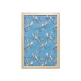 thumbnail image 1 of Birds Wall Art with Frame, Cherry Blossom Trees and Finches on Branch Japanese Spring Flora Fragrance, Printed Fabric Poster for Bathroom Living Room, 23" x 35", Pale Pink Azure Blue, by Ambesonne, 1 of 2