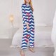 thumbnail image 3 of Fotbe Nautical Anchors Conjunto de Pijama de Manga Larga para Mujer con Estampado, Ropa de Dormir de 2 Piezas, Conjunto de Casa Suave y Cómodo con Bolsillos-XX-Large, 3 of 7