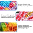 thumbnail image 3 of Kits de pintura de diamante 5D DIY para adultos y niños, flores, taladro redondo completo, pintura artística con gemas de cristal, perfecta para decoración de la pared del hogar, regalo, 3 of 4
