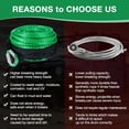 thumbnail image 4 of 3/8 in x 95 ft Synthetic Winch Rope with Protecting Sleeve and Thimble, 26,500 lb Break Strength - Heavy Duty Winch Rope for ATV, UTV, Boat Trailer, Jeep, Quad, Polaris, Winch Cable (Green), 4 of 12