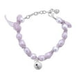 thumbnail image 1 of Dog Necklace Decorative Crisp Bell Stylish Pet Cat Dog Fake Pearl Ribbon Neck Circle, 1 of 5